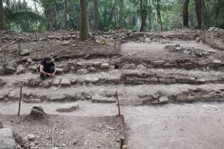 This colonnaded open hall&mdash;unearthed in the Maya city of Ucanal in 2024&mdash;may have been a council house.
