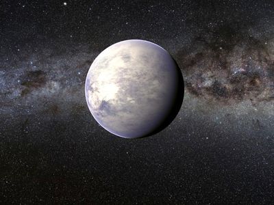 Artist’s conception of the exoplanet Tau Ceti e.
