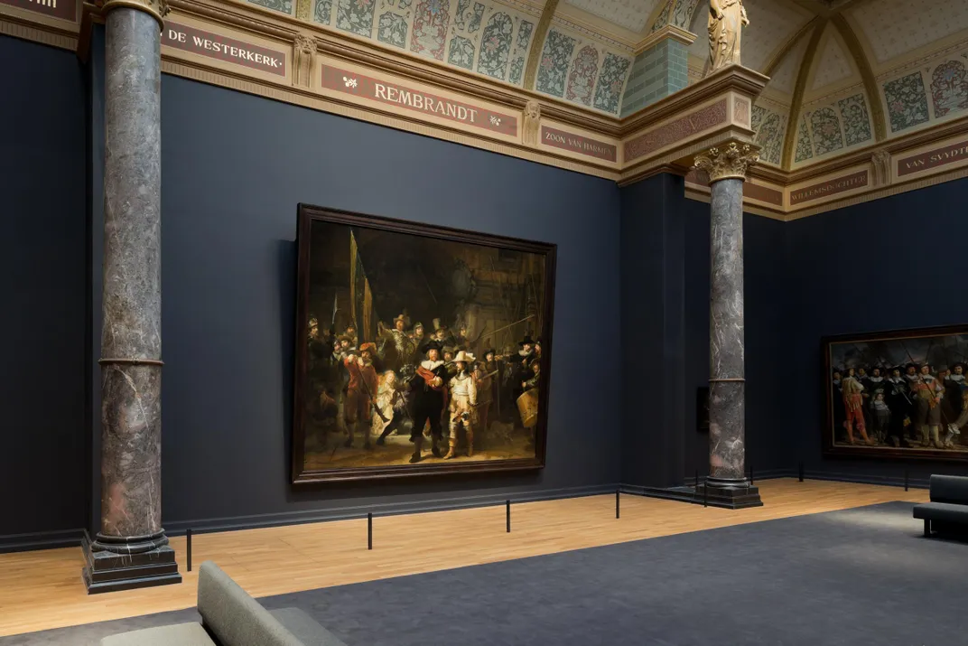 Rembrandt's <i>The Night Watch</i> at the Rijksmuseum. Credit: Netherlands Tourism Bureau