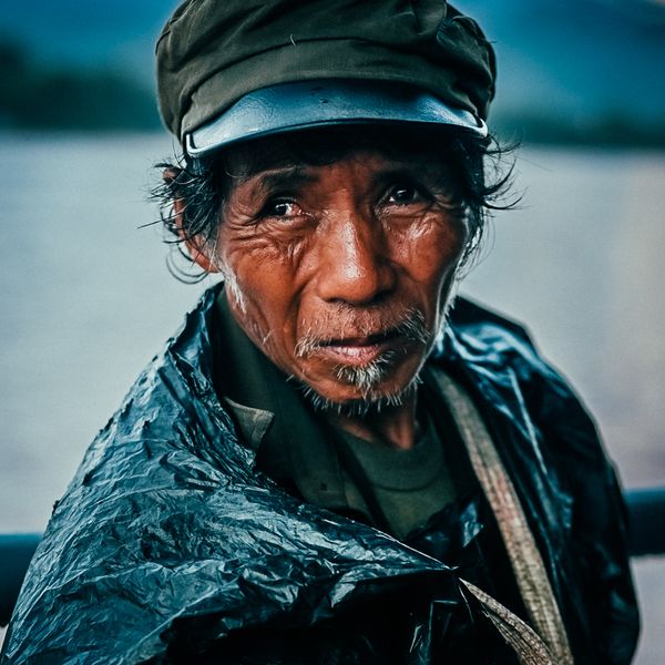 A fisherman in Luang Prabang, Laos thumbnail