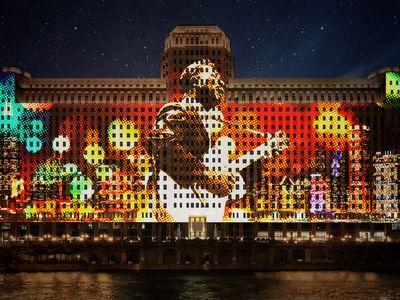 Under a new initiative, a digital art installation will cover the facade of Chicago's Merchandise Mart.
