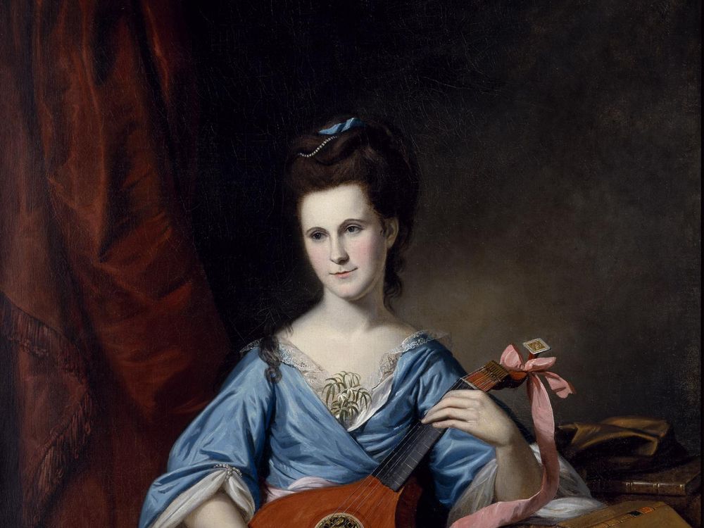 Julia Stockton Rush was painted by Charles Willson Peale.