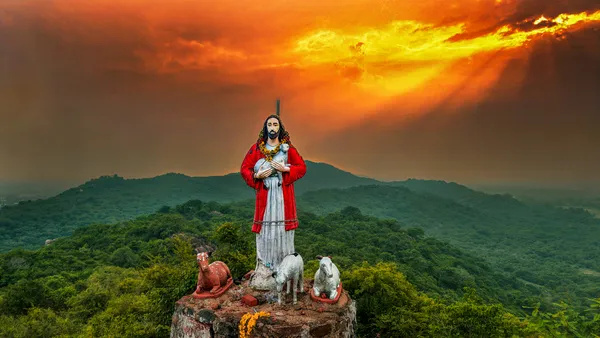 A Shepherd’s Calm Above the Emerald Hills thumbnail