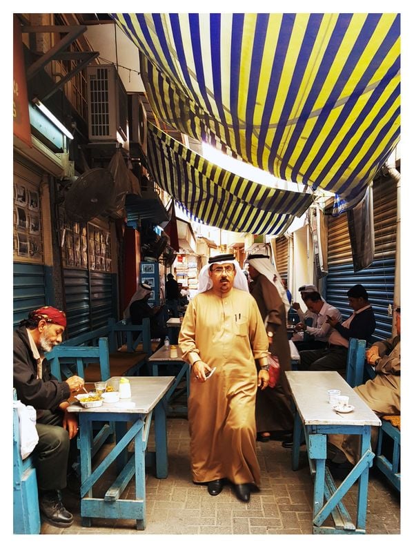 Tea time at the souk in Manama, Bahrain thumbnail