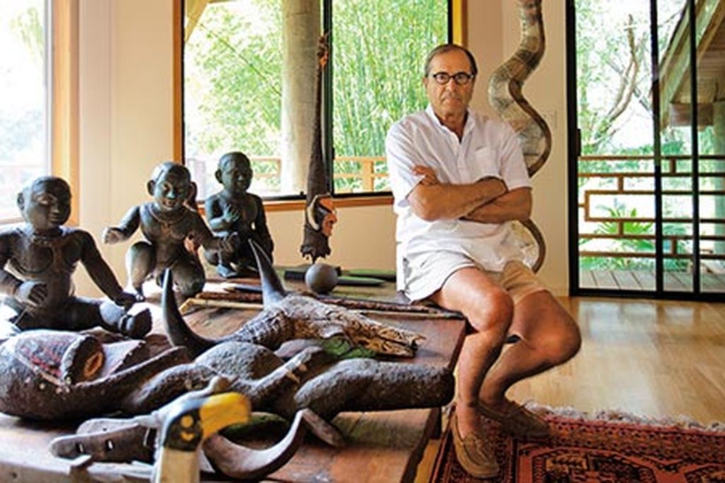 Paul Theroux at his home in Hawaii