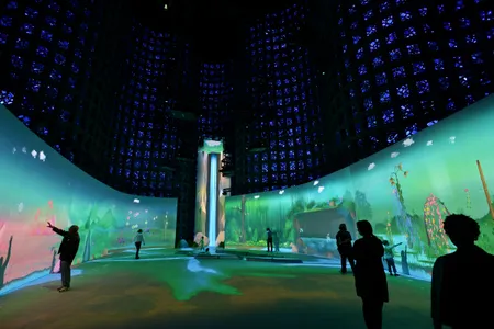 Design I/O’s “Connected Worlds,” an interactive exhibit at The New York Hall of Science, New York, New York
