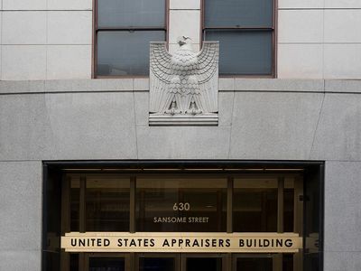 The facade of the U.S. Appraiser's Building on 630 Sansome Street in San Francisco, California