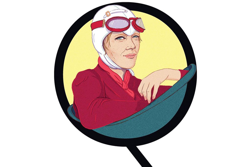 Amelia Earhart Illustration