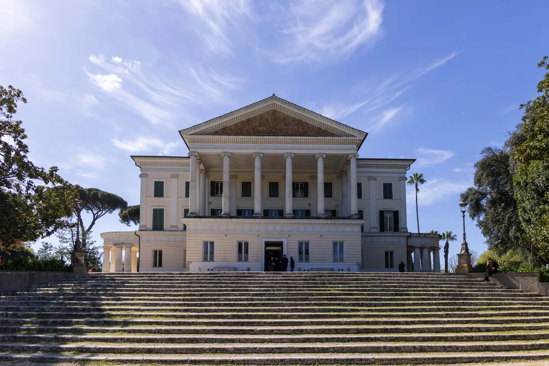 Large stately building with columns