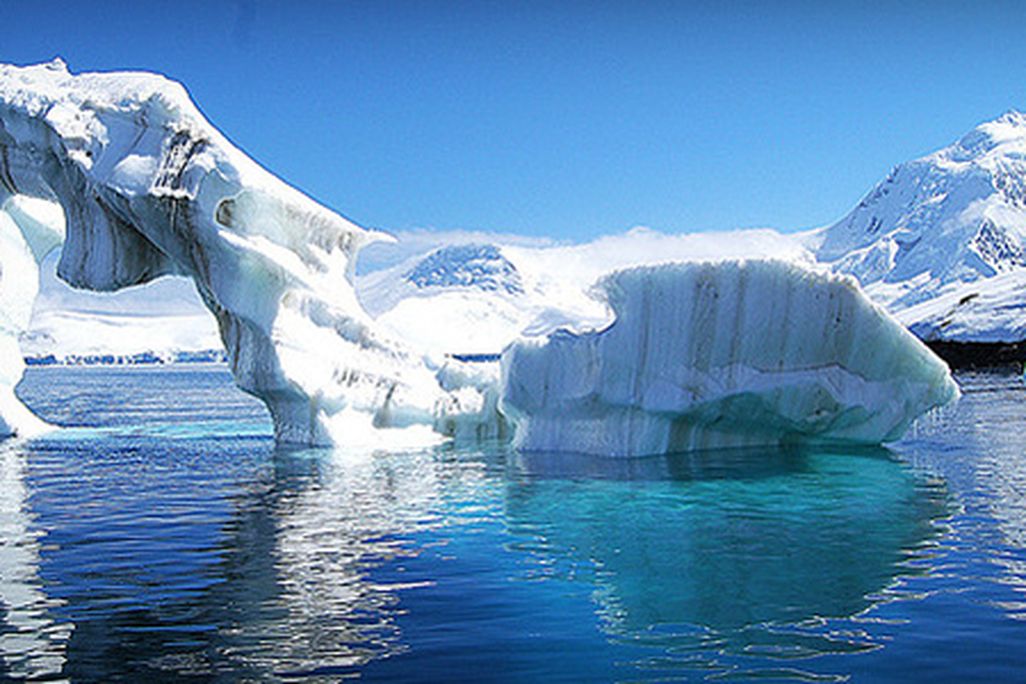 The Larsen Ice Shelf on the Antarctic Peninsula