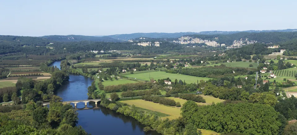  La Vezere river valley in Dordogne 