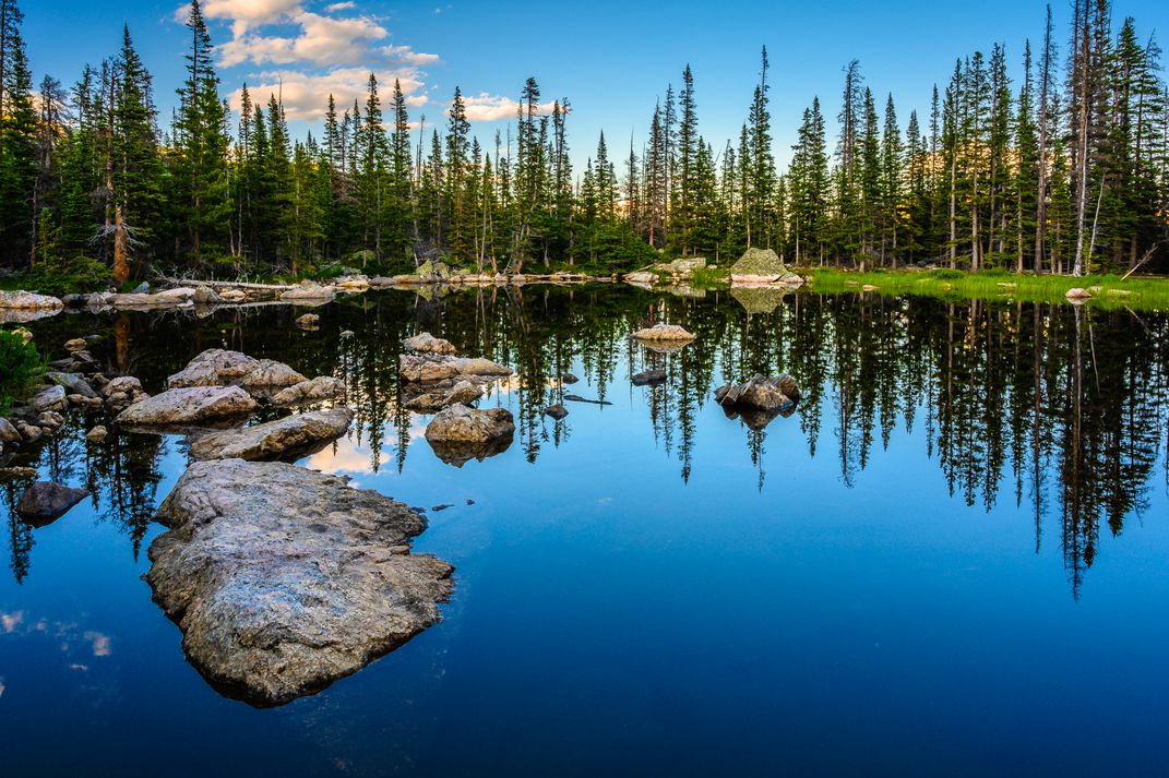 Reflecting water
