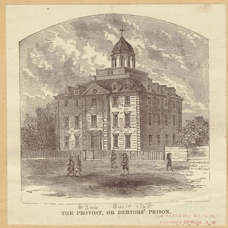 The Provost prison, where Maltbie was imprisoned on charges of espionage and theft in 1783