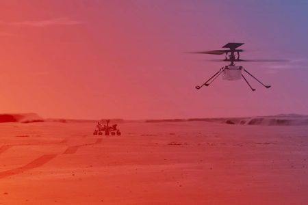 The Ingenuity helicopter is scheduled to attempt flight this week no later than April 8 after the Mars rover completes its first mission of transporting the small chopper to a flat "airfield" free of obstructions. 