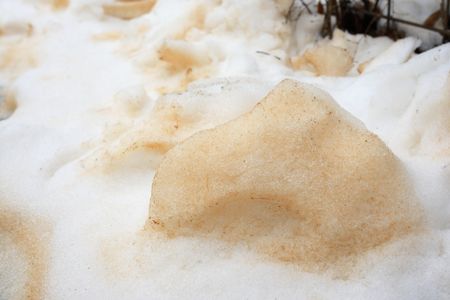 Orange snow dusted eastern Europe thanks to sands from Sahara 