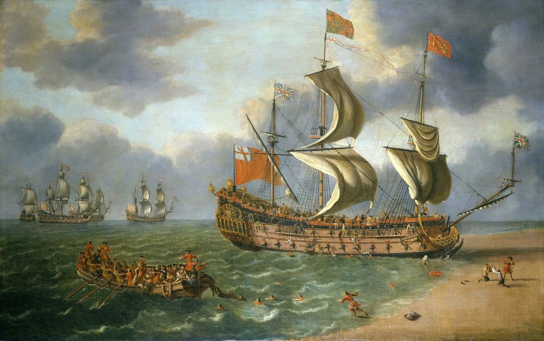 Johan Danckerts, The Wreck of the Gloucester Off Yarmouth, 6 May 1682​​​​​​​,