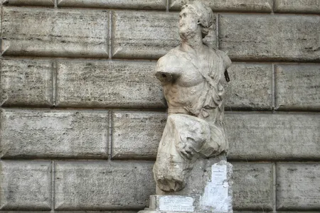 Pasquino is the most famous of Rome&#39;s six talking statues.