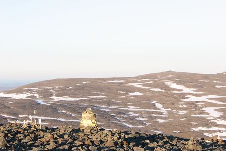 This marker denotes both the highest point in Finland and the border with Norway.