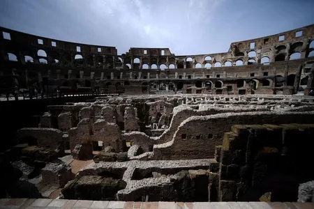 Officials unveiled the hypogeum—a system of underground tunnels beneath the Colosseum—during a ceremony on Friday.