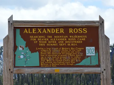 The updated sign will state that Scottish fur trader Alexander Ross &quot;mapped&quot; or &quot;encountered&quot; Galena Summit.