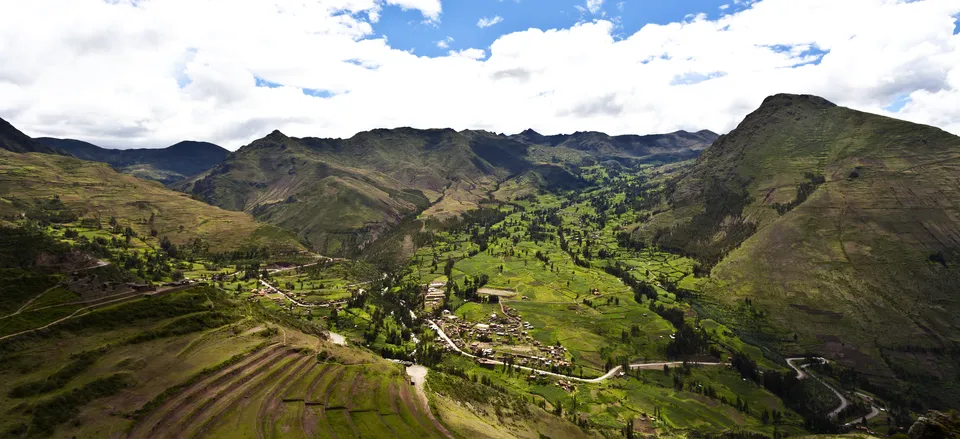  Terraced landscape of Písac in the Sacred Valley 