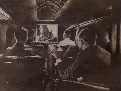 The first inflight movie was shown during Chicago's Pageant of Progress in August 1921.