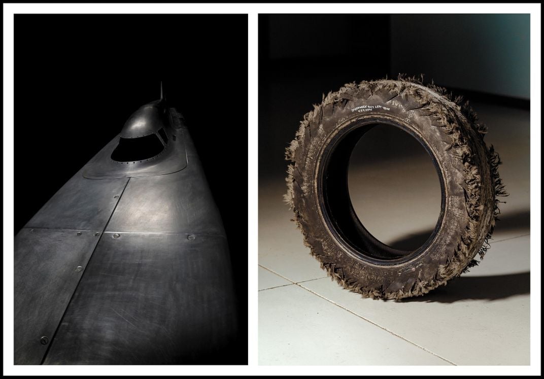corrected car tire diptych