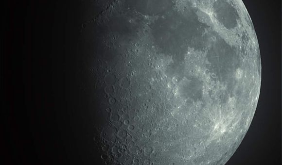 The waxing gibbous Moon as we viewed it on December 3, 2011.