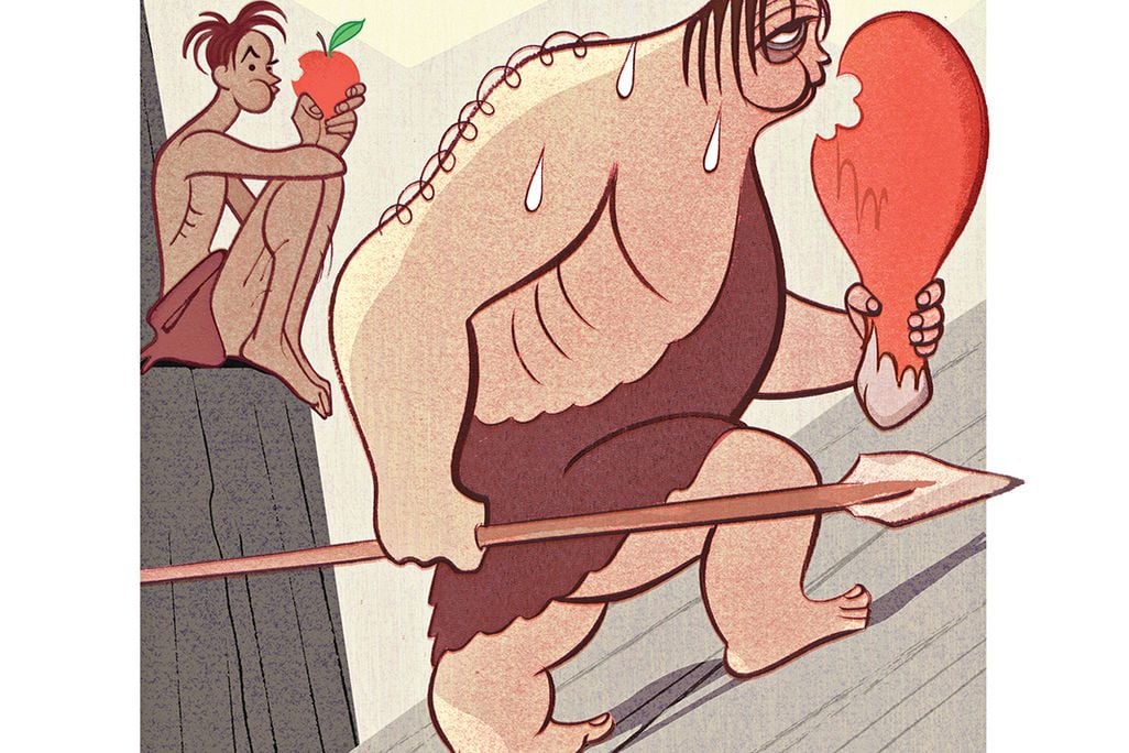 Neanderthal Diet Illustration