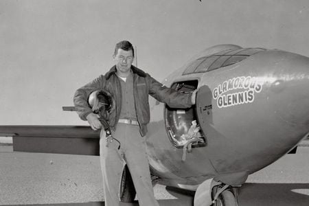 Chuck Yeager with Bell X-1.