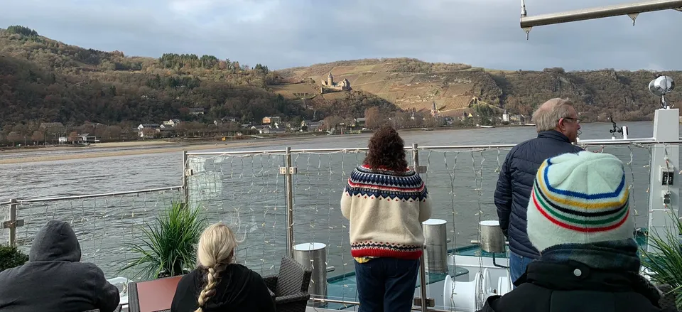  Passing through the Rhine Gorge. Credit: Meghan Nash