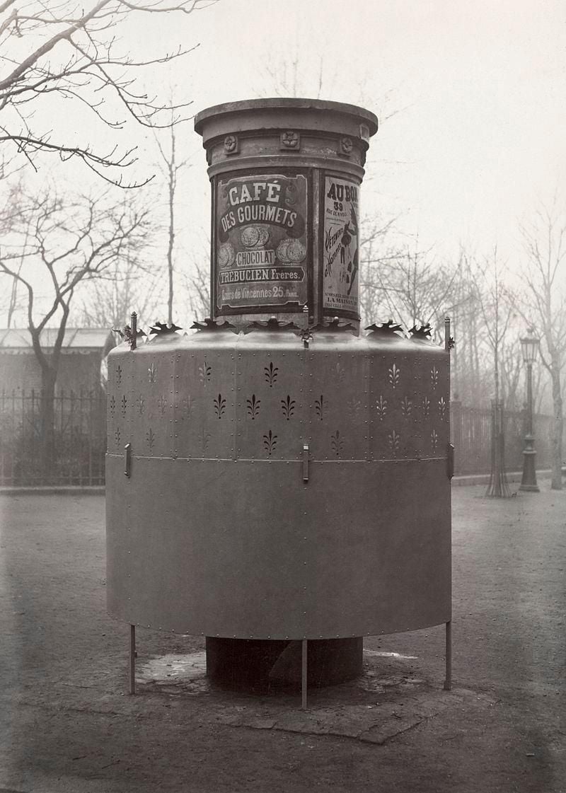 Paris open-air urinal 1865