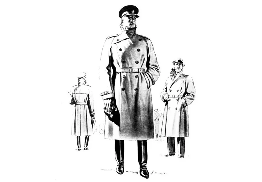 1990s German Navy Army Trenchcoat Greatcoat trench coat military overcoat 
