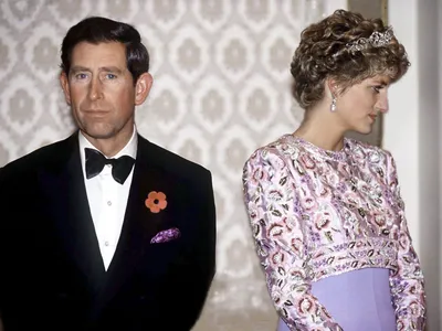 Prince Charles and Princess Diana in South Korea in November 1992, shortly before they officially separated