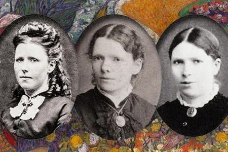 L to R: Anna, the eldest van Gogh sister; Elisabeth, or Lies; and Willemien, the youngest, who was better known as Wil