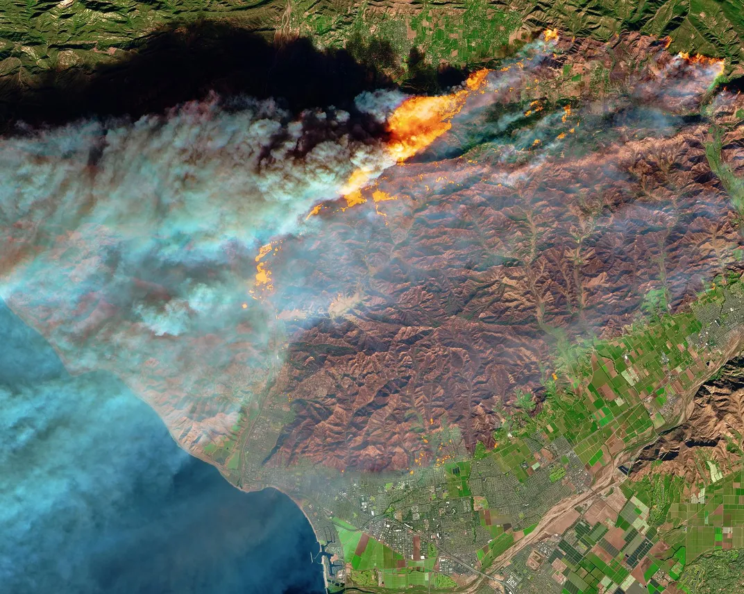 Satellite Images Show Frightening Intensity of California Wildfires