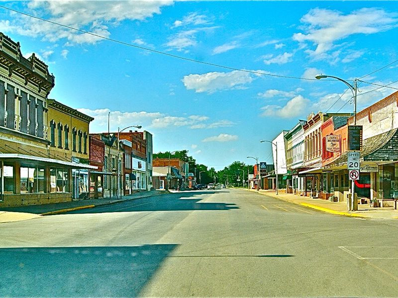 Rock Port, Missouri, the county seat of Atchison County, MO in the far