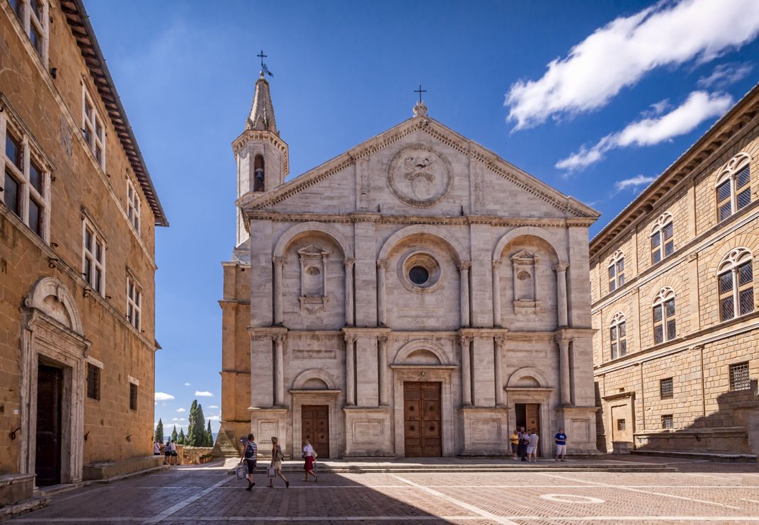 The cathedral in Pienza