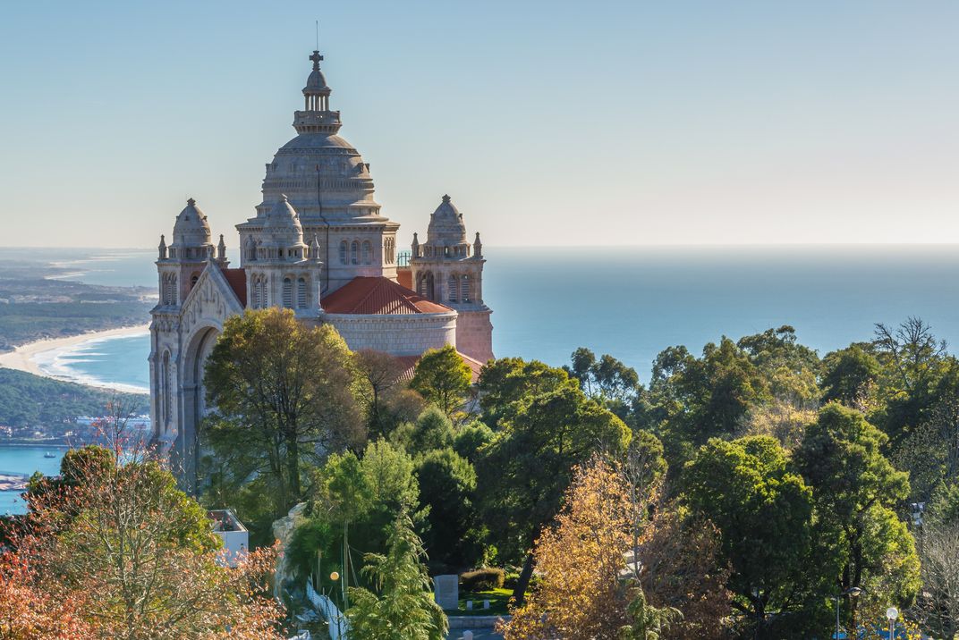 The Basílica de Santa Luzia, overlooking Viana do Castelo, Portugal