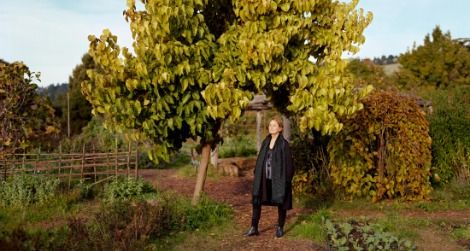 The newly commissioned Alice Waters portrait