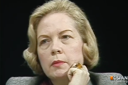 Marianne Means during a 1983 interview with C-SPAN's Brian Lamb.