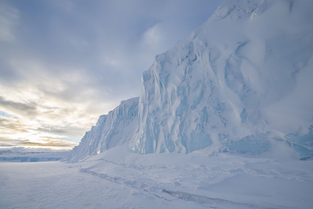 A glacier in Antarctica