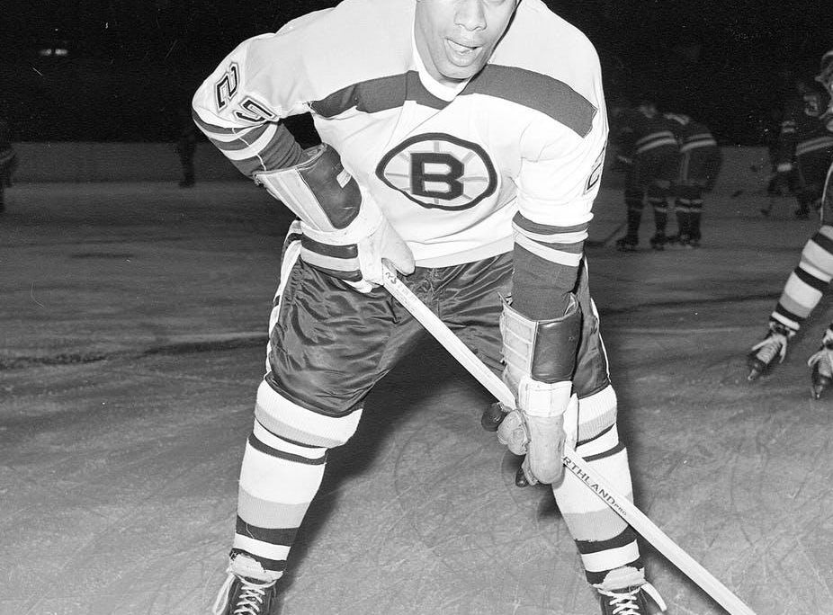 Boston Bruins forward Willie O'Ree