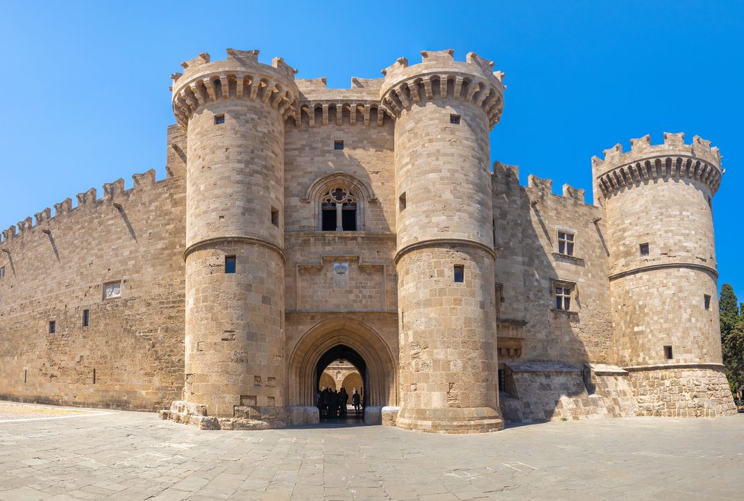 Entrance to the Grand Master's Palace, Rhodes, Greece