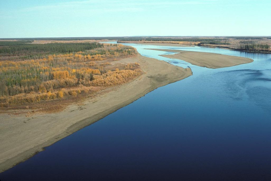 river with sandy banks