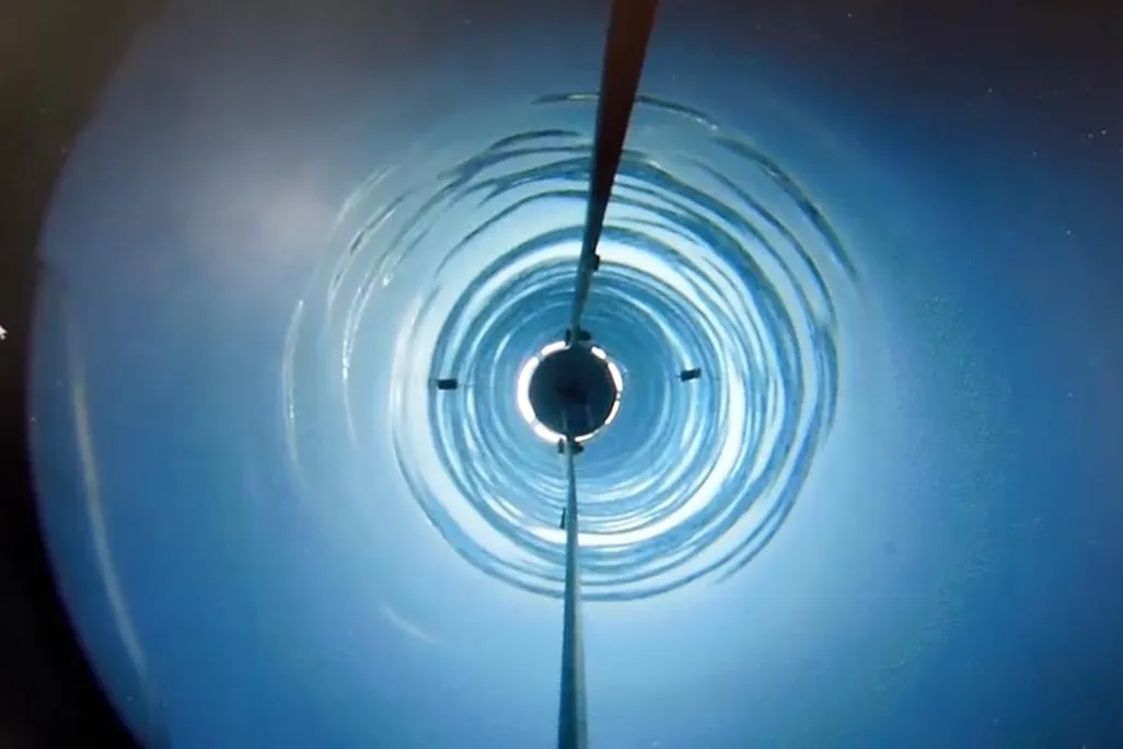 Drill hole view