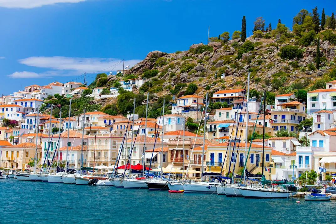 Port area of Poros