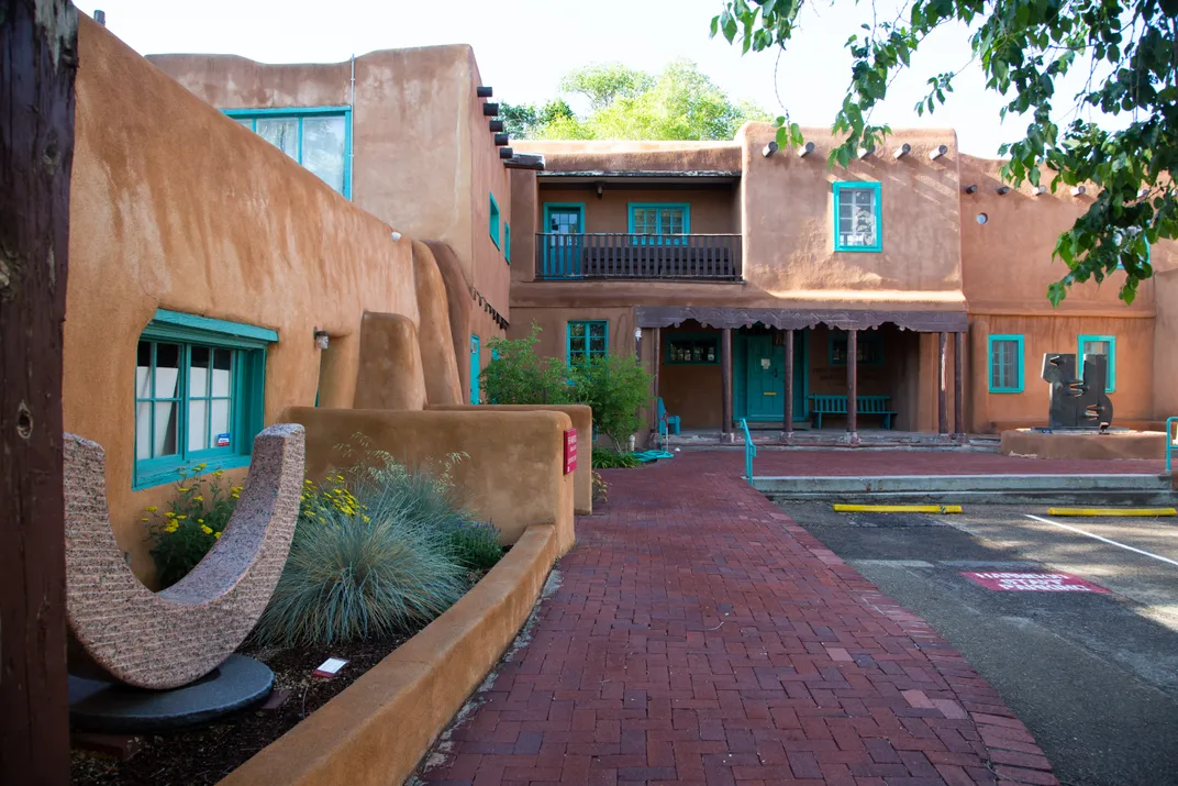 Museum exterior in Taos, New Mexico