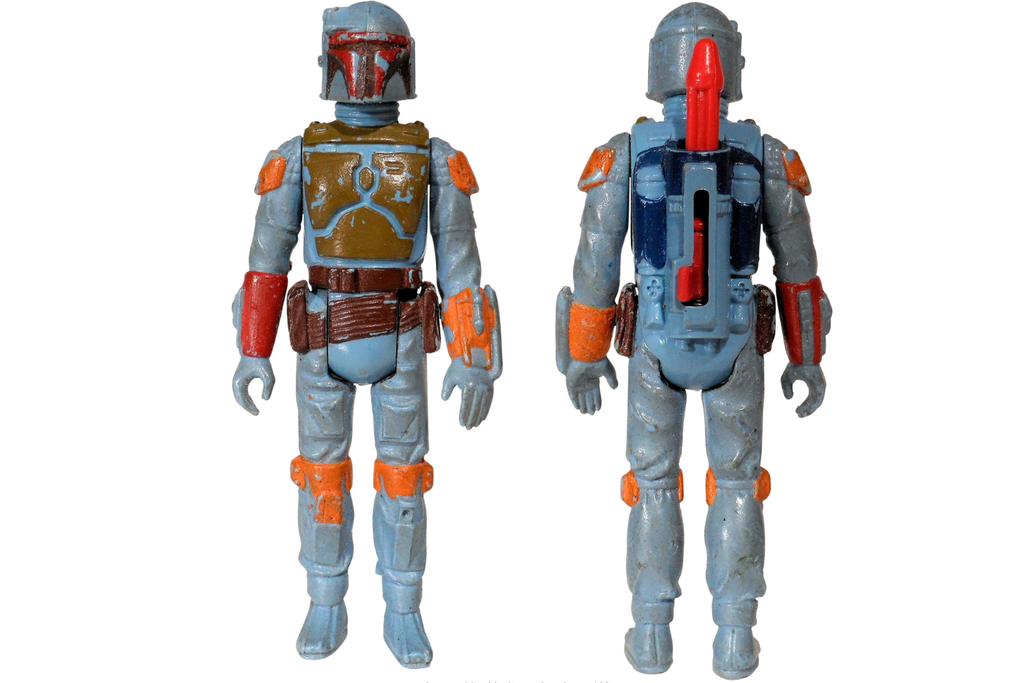 Action figure against a white background