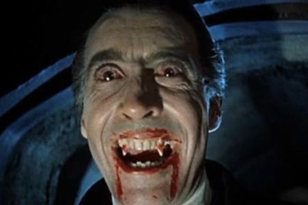 Still from the 1958 horror film 'Dracula' starring Christopher Lee. The character of Dracula has appeared in more than 200 films.